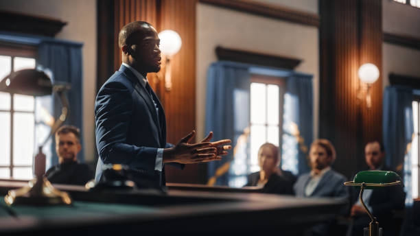 An attorney arguing for my case in front of the judge